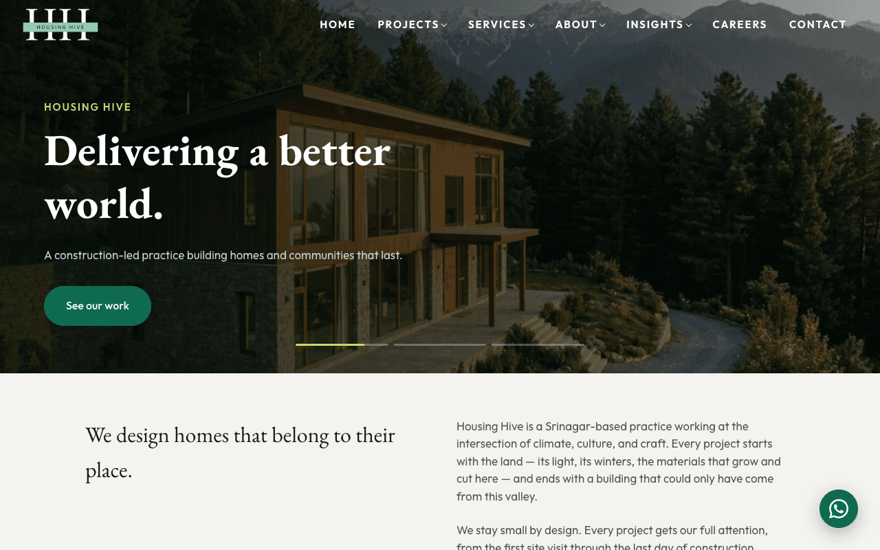 Screenshot of Housing Hive