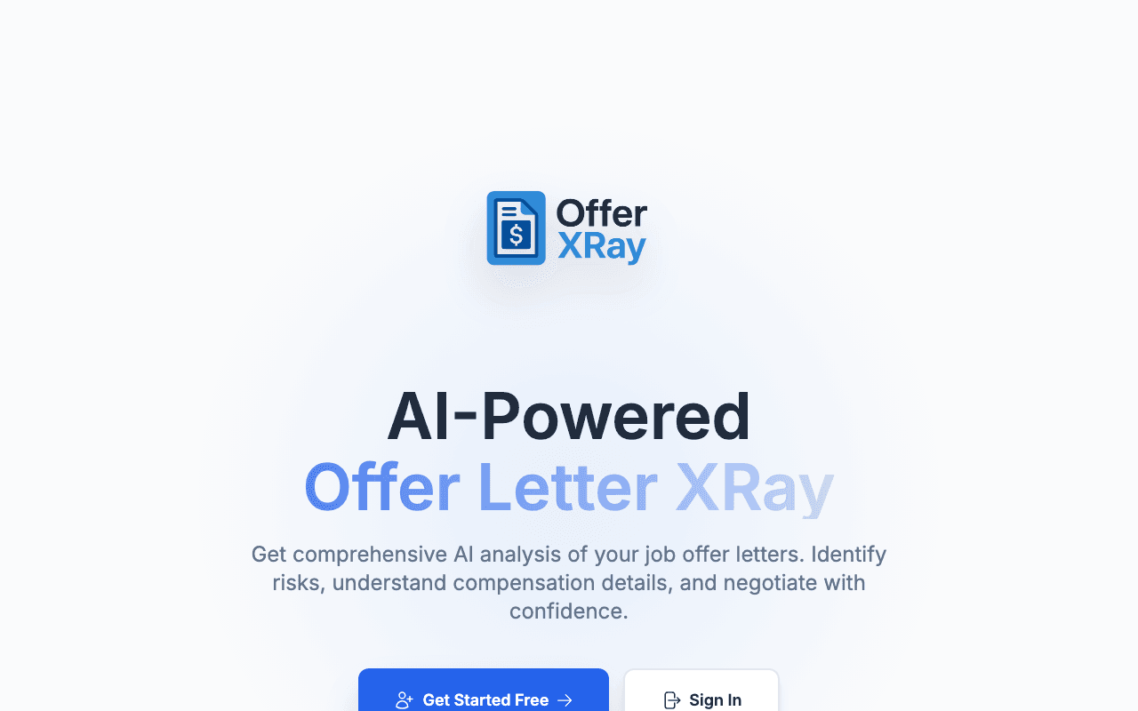 Screenshot of Offer X-Ray