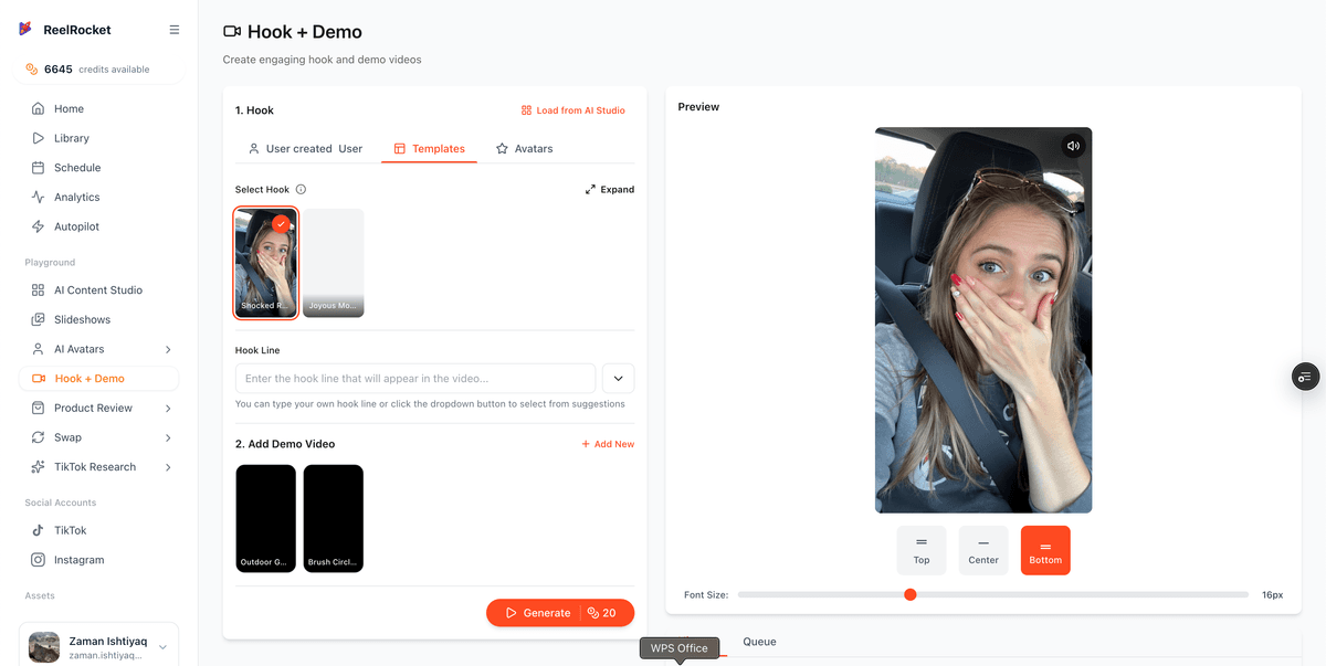 ReelRocket screenshot 2